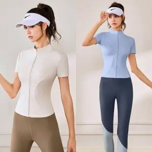 S라인래쉬가드집업 하프넥 운동복 래쉬가드 캐주얼 hDC6+5FKV