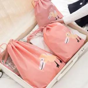 휴대용 복주머니 파우치 1세트 물놀이 방수 끈파우치 LaH2+8kxi