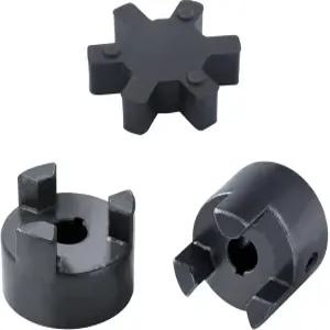 1/2 에서 7/8 3피스 L 턱 커플링 커플러 세트 L075 유연한 멀티 플렉스 HT250 강철 Buna-NBR 고무 스파이더