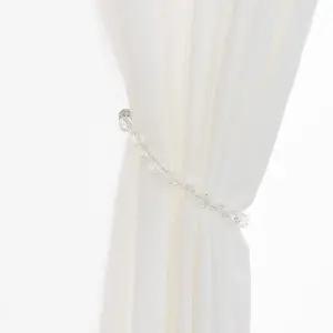 크리스탈 커튼 끈 타이백 후사고리 홀더 자석 집게 WXl4+5ZRA