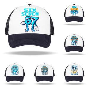 스틸 에이 브레인롯 67 야구 모자 애니메이션 캐릭터 프린트 선캡 어린이  조절 가능한 여름 캐주얼 크리스