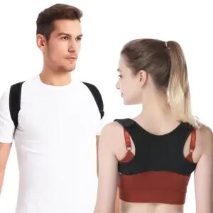 남성용 Oormgsrc 자세 교정기 편안한 허리 보조기 통기성 스트레이트너 지지 척추 어깨 및 목