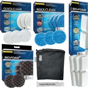 미디어 백(FX 폼 필터 패드 퀵 클리어/워터 폴리싱 바이오폼+)을 포함한 트라이던트 노바 FX4/FX5/FX6