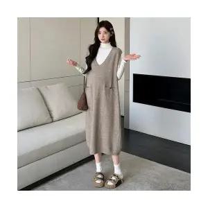 여성 정장세트 스커트 슬림 세트 니트 원피스+ DUCHI4