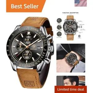 스타일리쉬 Men 시계 [세금포함] [정품] by BENYAR - 30m 방수, Scratch-Resistant Sophistication 패션시