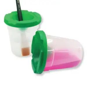 토요 흘림방지 미술 물통 뚜껑포함 수채화 화방 그림 OUr4+8eEH