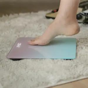 디지털 고급 온도 측정 파스텔 LED 정밀 체중계 oOn4+9ANo