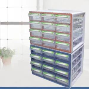 3x4칸 손잡이네임텍 투명서랍 적재가능한 소품수납함 wBY6+8qLq