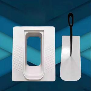 재래식 간이 변기 푸세식 소변응고제 작업 이동식 의자 흰색 포세식화장실 변소