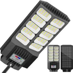 자디시 솔라 스트리트 라이트 황혼에서 새벽까지의 방수 LED 아웃도어 폴 마운트 9000W IP67 700K 하이