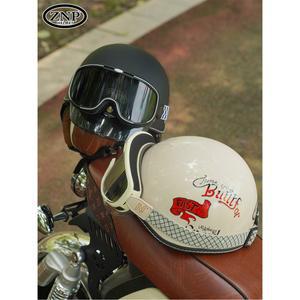 커스텀 배달 스쿠터 빈티지 바이크 스냅백헬멧 오토바이 헬멧 XL