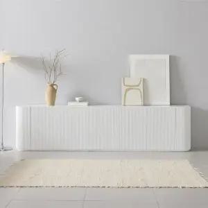 린느 2400 호텔식 템바보드 라운드 높은 수납거실장