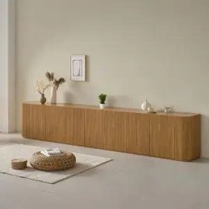 린느 3200 호텔식 템바보드 라운드 높은 수납거실장