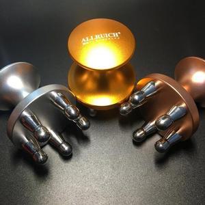 괄사 마그네틱 마사지 순환 3봉 리프팅 안마기 직각형 스틱 은색 요시코 안마 경락