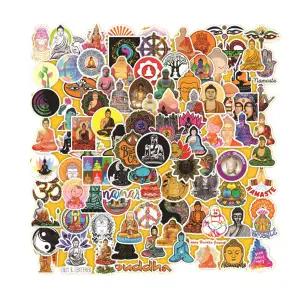 10/30/50/100Pcs 스노우 보드 노트북 수하물 자동차 냉장고에 대 한 불교 문화 스티커 DIY 스타일링 비닐