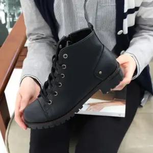 여성 레이스업 데일리 워커부츠