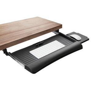 마운트 잇! 책상 아래 키보드 트레이, 슬라이드 아웃 및 마우스 서랍, 21인치 W 11.75인치 D, 왼쪽 또는 오른쪽 트레이가 있는 조절 가능한 높이 플랫폼, 홈 오피스용 홀더 볼트온