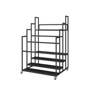 대형 요가매트 폼롤러 캐비넷 풀리 3층 프레임 헬스장 보관 튜브 길이 거치대 블랙 장리함