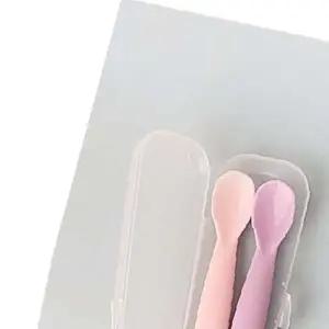 쌍문상회 이유식스푼 실리콘푼세트 아기숟가락 유아 초기수저 중기