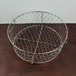 스텐 원형 바스켓 과일바구니 소쿠리 식기건조대 주방