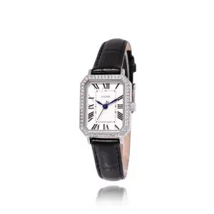 [롯데백화점]로이드 [GB] 어썸스퀘어 큐빅 가죽 블랙 시계 LL2G21T06X