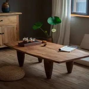 거실원목테이블 카페 소파테이블 일본식 우드 나무 인테리어 탁자 찻상