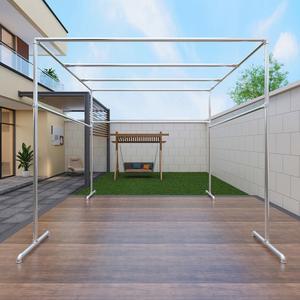 빨랫대 야외 빨래대 대형 튼튼한 철제 빨래건조대 아연도금 바람막이 기숙사 건조기 건조대