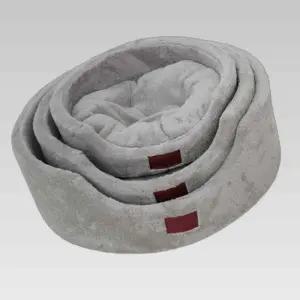 강아지 범퍼 워머 원형 방석 쿠션 그레이 1P 중형