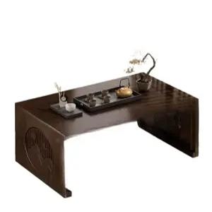 다다미 다도용 엔틱 스타일 탁자 라탄 카페용 창가용