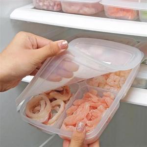 그리드 음식 주최자 야채 고기 보관 준비 냉동고 양파 구획 생강 하위 보존 포장 상자