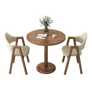 티테이블 2인 원형 원목 홈카페 베란다 라운드 철제 카페 모던 식탁 거실 소
