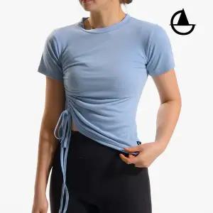 [그리니치]언발 스트링 숏슬리브 셔링 반팔티 요가복 mc928