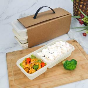 케이 용기 일회용 도시락통 공기 육각형 고투명뚜껑 그리드 휴대용 01 1000ml