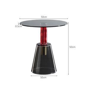 투명 탁자 테이블 티테이블 화분테이블 나무 에일린 원형 카페 테이블세트