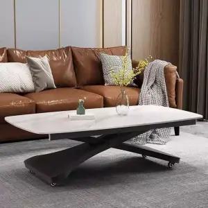 리프트 테이블 리프팅 탁자 높이조절 스노우화이트 책상