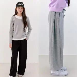 [shopDekelly]델라 사이드 핀턱 바지 팬츠 여아 주니어 의류 초등학생 옷