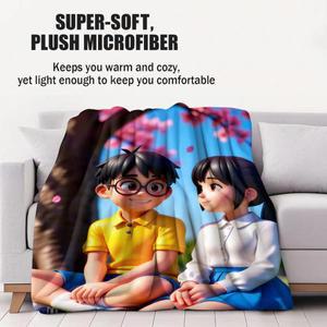 완벽한 친구 도라에몽 프린트 코랄 플리스 담요 소파 침대 여행호환 다호환도 집에 있는 사람들 위한 아늑