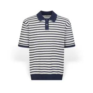 헤지스 남성 페이퍼 스트라이프 카라 니트 HZSW6B668N222474767102226033