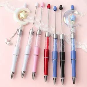 싼비즈 [9-658-05]볼펜꾸미기 볼꾸 펜꾸미기 펜꾸 비즈볼펜 크리스탈볼펜 18.3cm ,1개