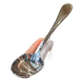 2개 서빙 스푼 스텐 뷔페 식당 배식용 대형 숟가락