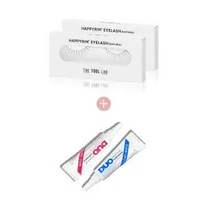 더툴랩 아이 속눈썹 래쉬 해피림 내추럴 듀오 + 접착제 세트 2팩 2쌍 MNS