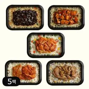 다신샵 다신반상 저당 도시락 5종 5팩 덮밥 식단관리 1주식단 직장인점심 402291