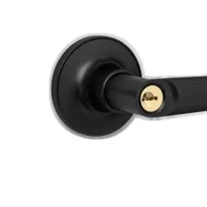 [셀러에이드]방문손잡이 백세트조절 열쇠형 방문손잡이 두꺼운문 48-65 도어락