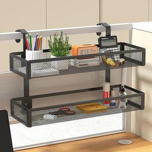 사무실 책상 수납 선반 정리함 블랙 바구니 소품 정리 걸이 한 파티션