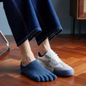 시스루발가락양말 JX440748 5켤레세트 남자 여름 발가락 양말