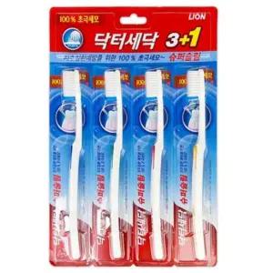 [에이치플러스몰]닥터세닥 칫솔 양치 브러쉬 플라그 초극세모 칫솔 4p