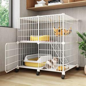 케이지 철장 대형 하우스 반려묘 고양이케이지 실내 휀스 78x50x66CM 초대형 울타리