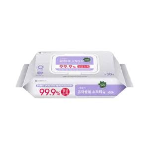 그린핑거 유아용품 소독티슈 캡형 50매X10팩1박스 185768