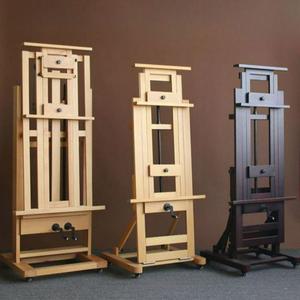 전문가용 이젤 대형 유화 받침대 원목색 원목 테이블 평면 프레임 그림 벽아트 거치대