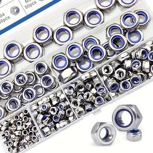 188230300피스 잠금 너트 세트 - 미터법 크기 M3-M12 완전 나사산 오른손잡이용 디자인 산업용으로 적합 내